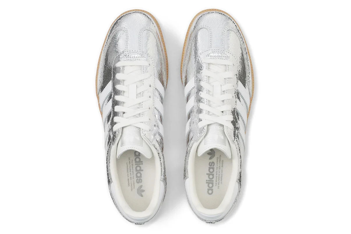 Adidas Samba OG Silver Metallic Cracked Leather