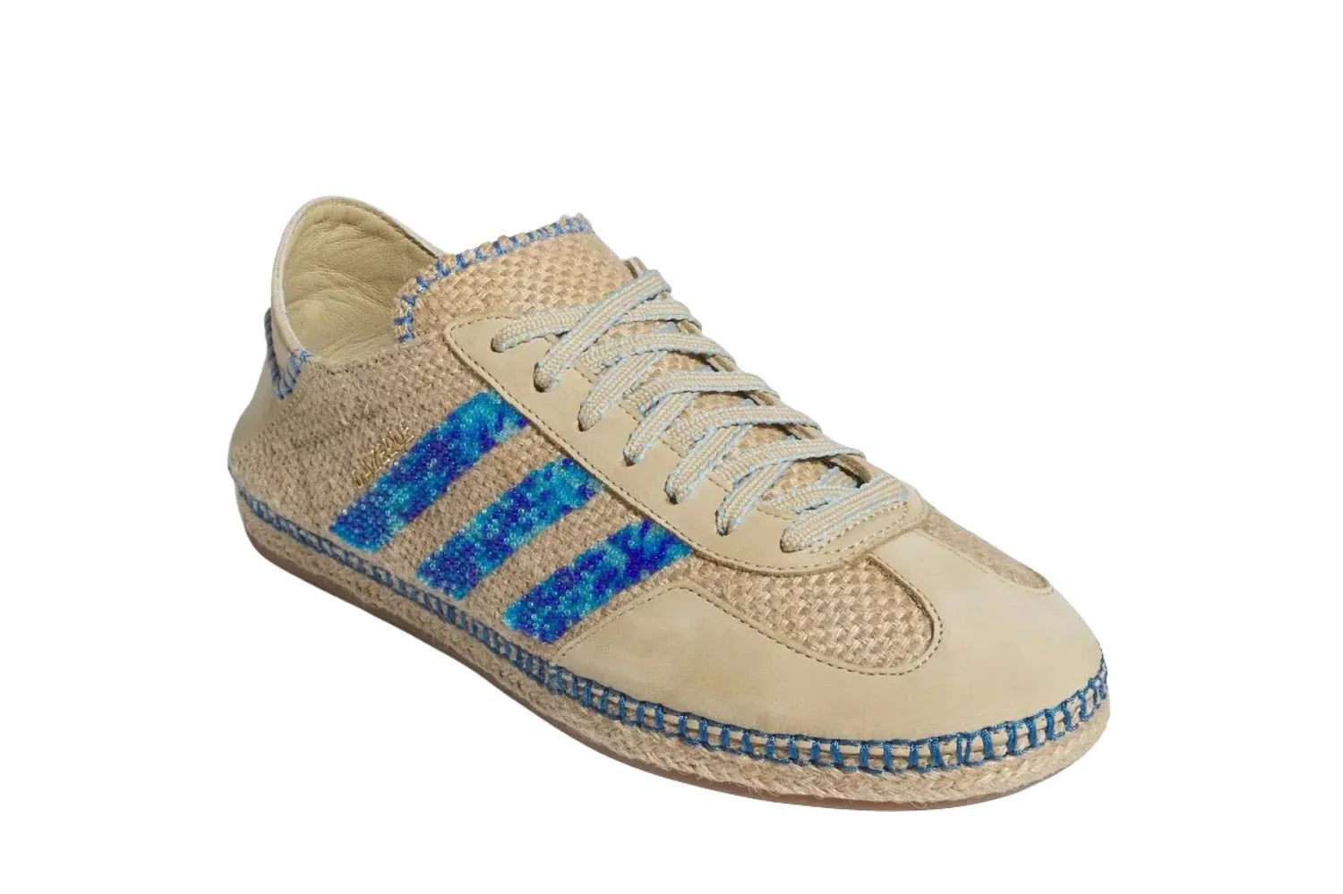 Adidas Gazelle x CLOT Linen Khaki Light Blue Brown