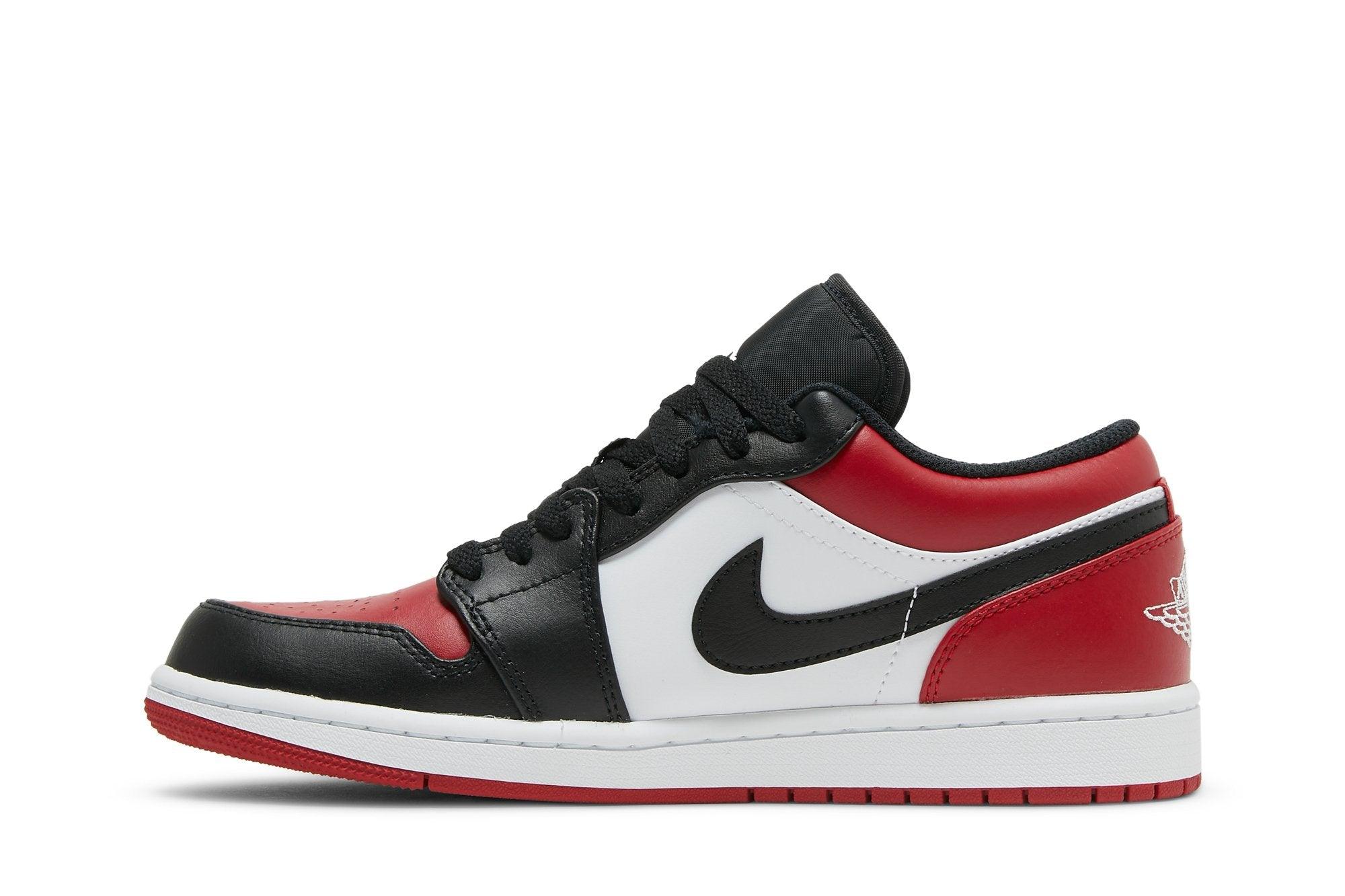 Air Jordan 1 Low Bred Toe Red