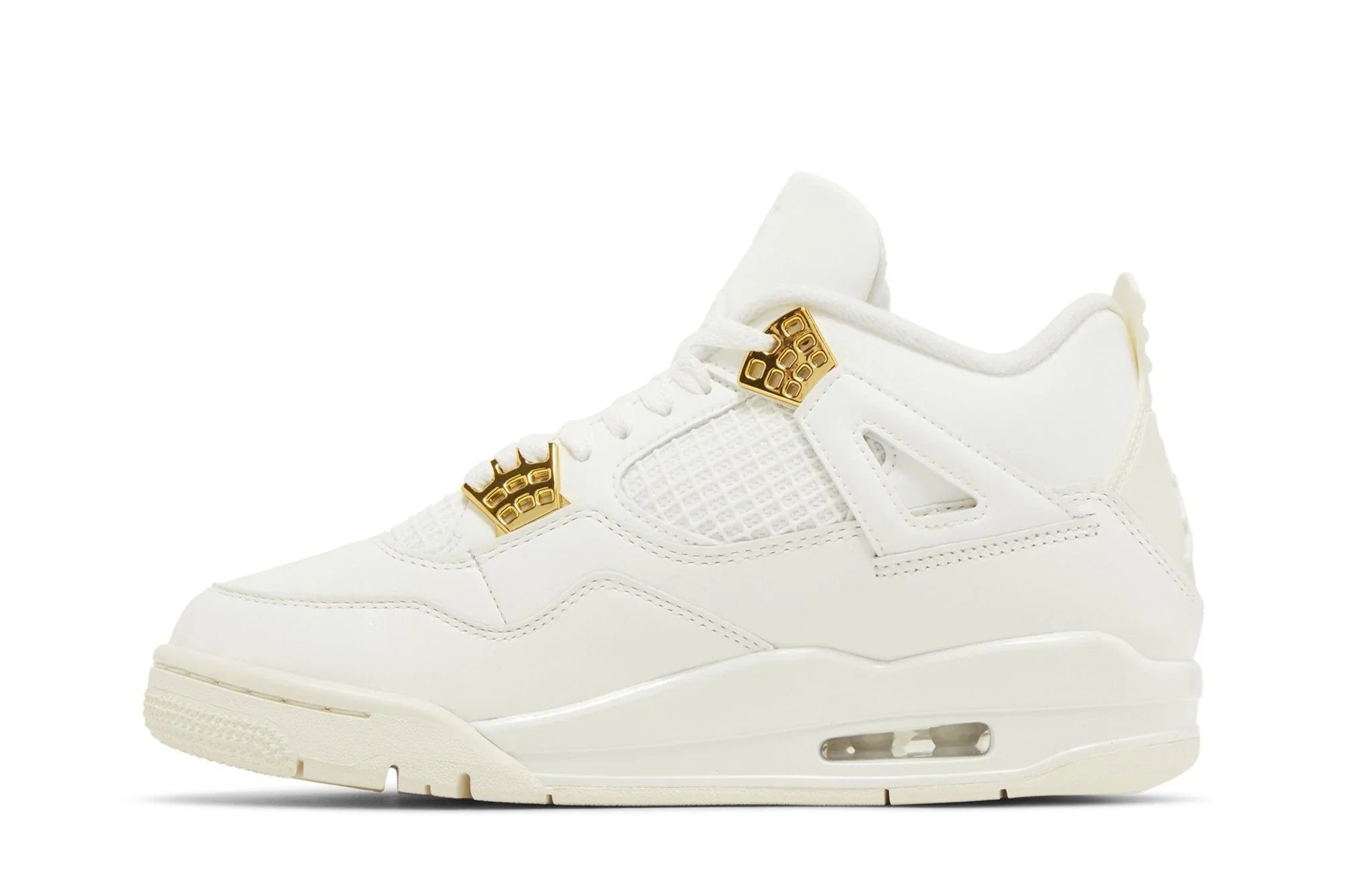 Air Jordan 4 Retro Metallic Gold White