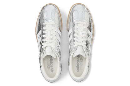 Adidas Samba OG Silver Metallic Cracked Leather