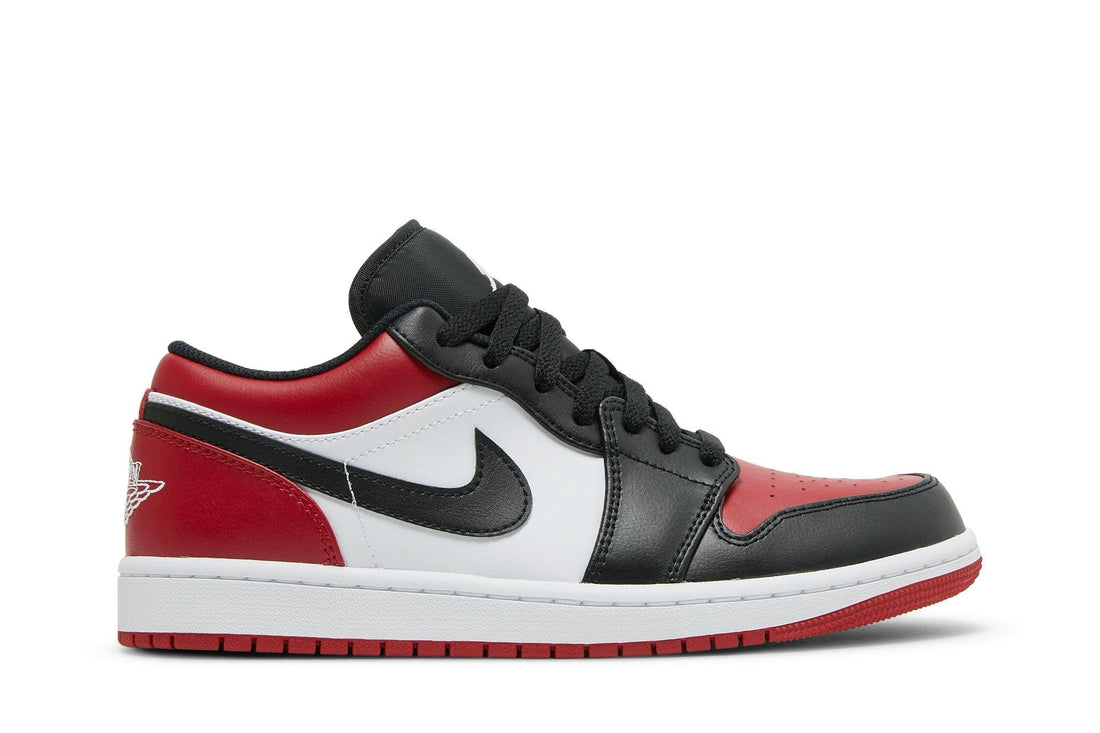 Air Jordan 1 Low Bred Toe Red