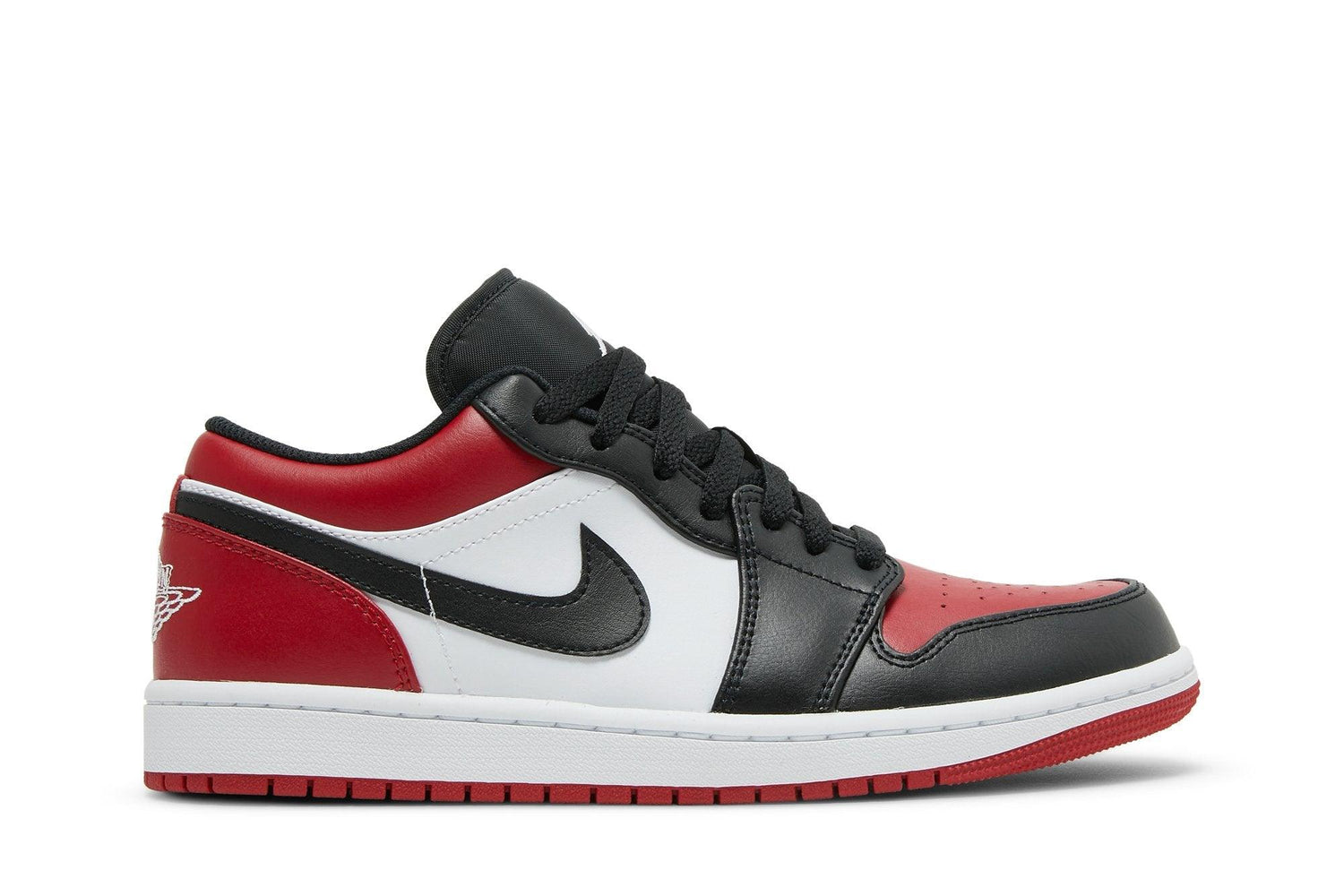 Air Jordan 1 Low Bred Toe Red