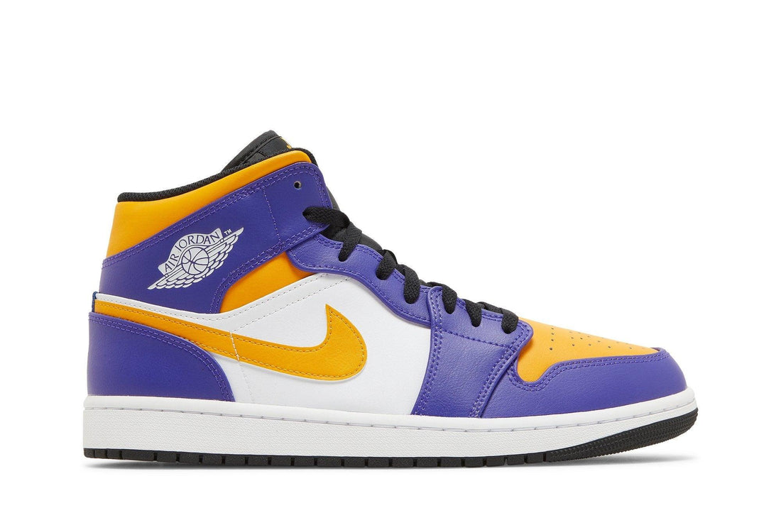 Air Jordan 1 Mid Lakers Purple/Yellow