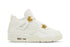 Air Jordan 4 Retro Metallic Gold White