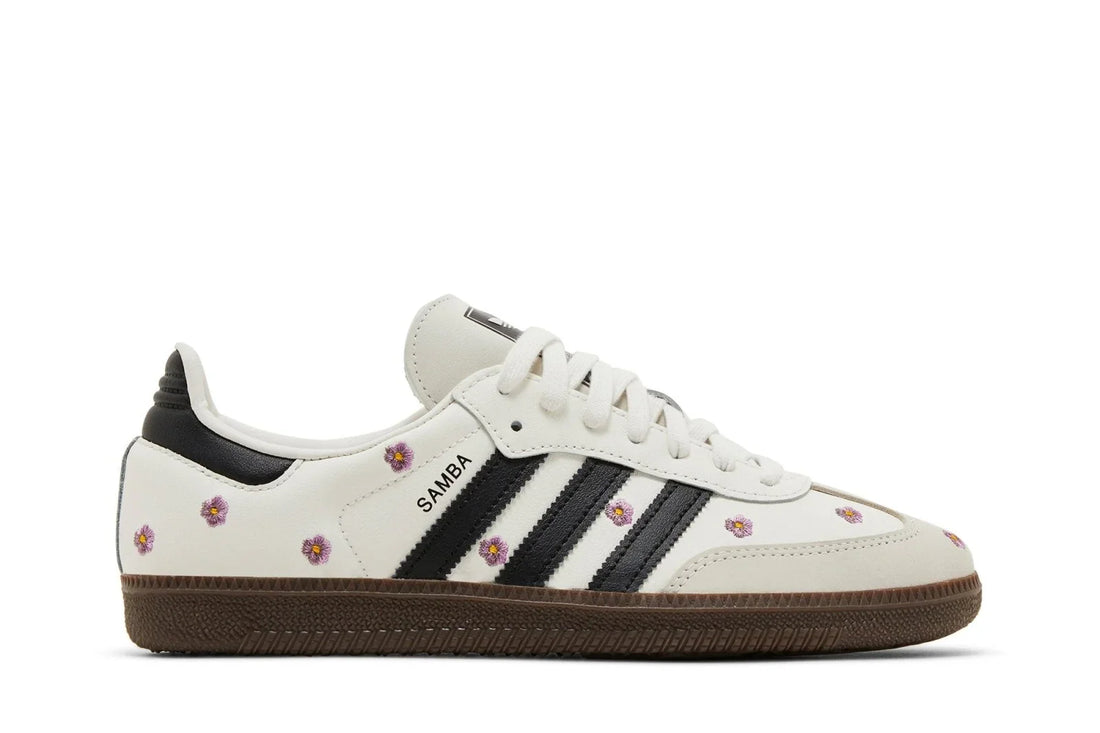 adidas Samba Og White Floral Embroidery Shoes