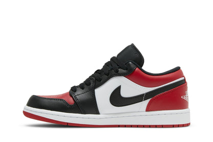 Air Jordan 1 Low Bred Toe Red