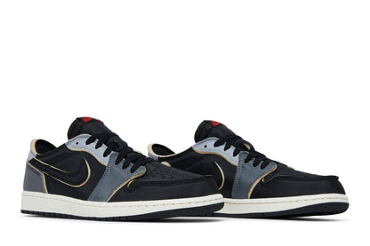 Air Jordan 1 Low OG EX Black and Smoke Gray