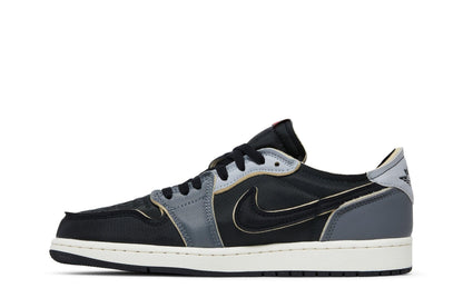 Air Jordan 1 Low OG EX Black and Smoke Gray