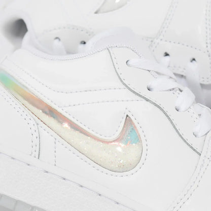 Air Jordan 1 Low Se &quot;Glitter Swoosh&quot; White