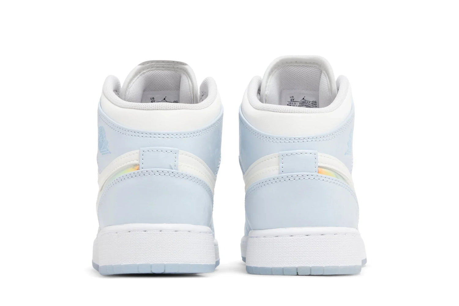 Air Jordan 1 Mid Glitter Swoosh Blue