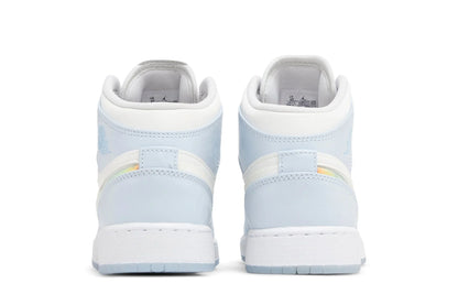 Air Jordan 1 Mid Glitter Swoosh Blue
