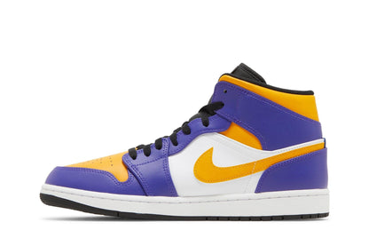 Air Jordan 1 Mid Lakers Purple/Yellow
