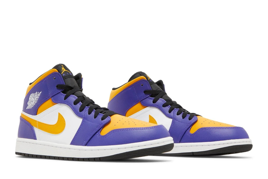 Air Jordan 1 Mid Lakers Purple/Yellow