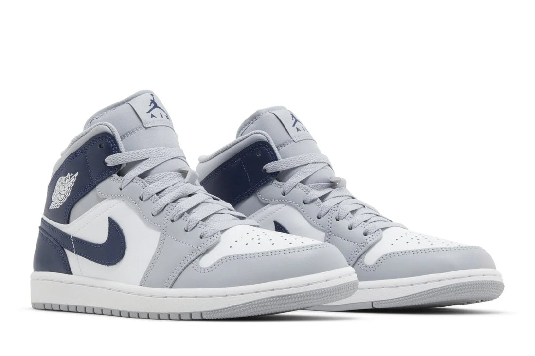 Air Jordan 1 Mid Wolf Gray Midnight Navy
