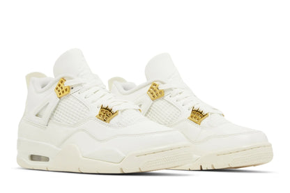 Air Jordan 4 Retro Metallic Gold White