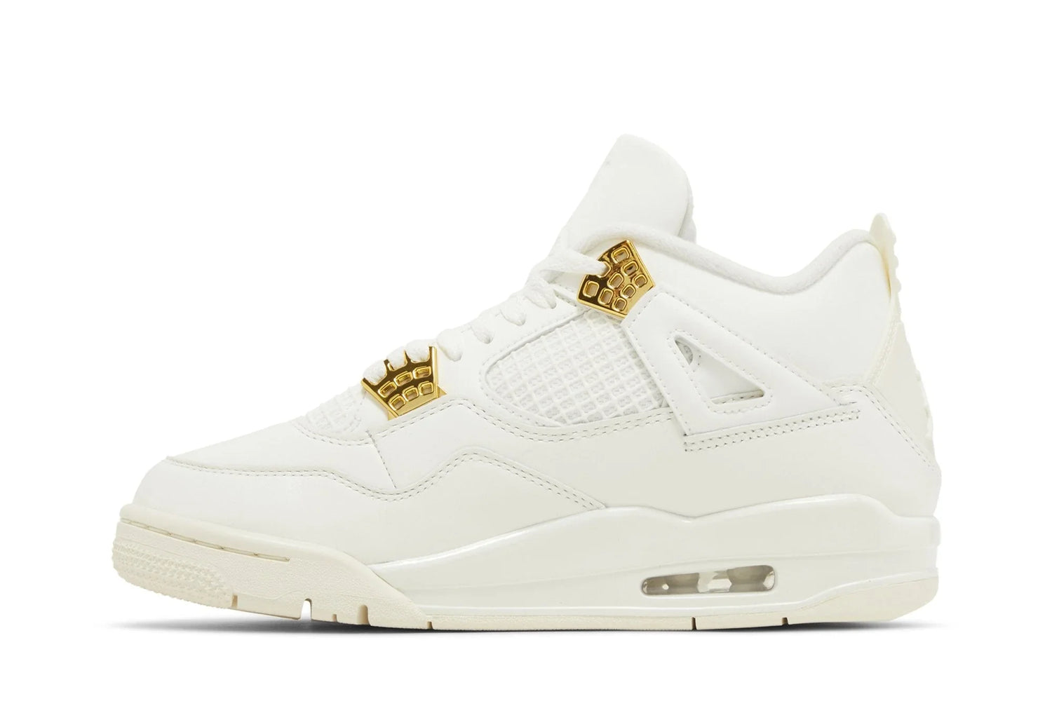 Air Jordan 4 Retro Metallic Gold White